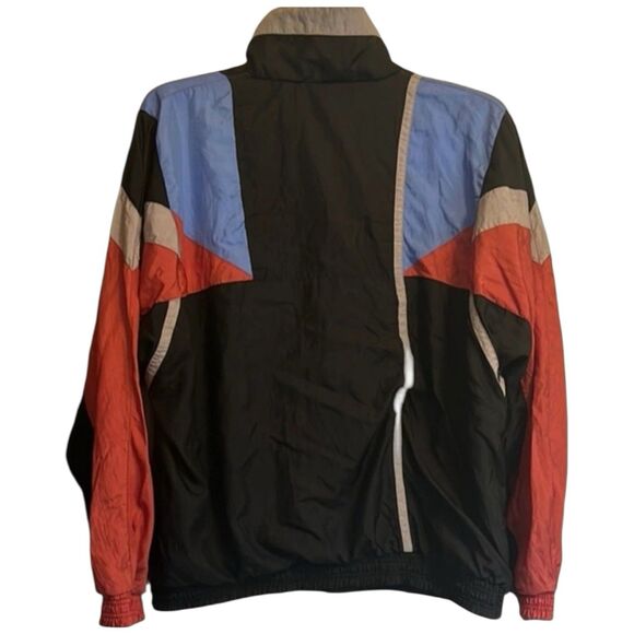 Oleg Cassini Windbreaker XL Colorblock Nylon Jacket Retro 90s USA Made - Picture 2 of 8